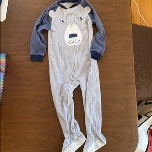 Fleece footie pajama 3T